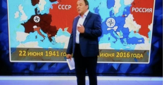 Image of European countries on Russian TV