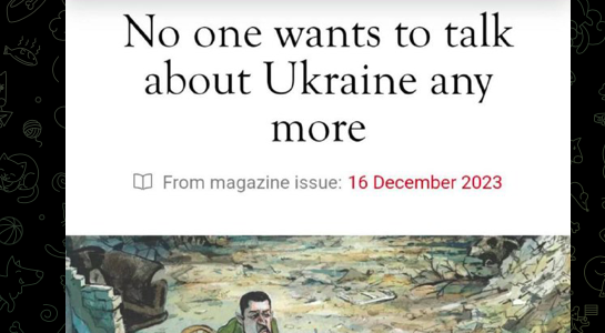 “Ukraine Fatigue in the West”: Russian Propaganda Constructing a Narrative