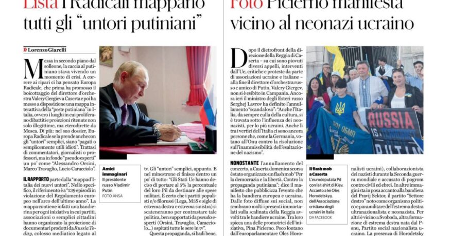 Як газета «Il Fatto Quotidiano» атакує українців в Італії і просуває кремлівські наративи